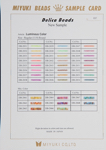 Miyuki Delica Bead Sample Cards